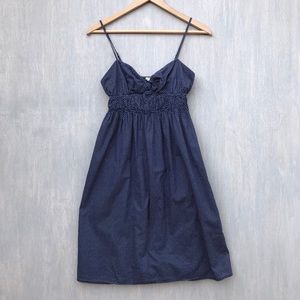 J. Crew confetti dot sundress blue S